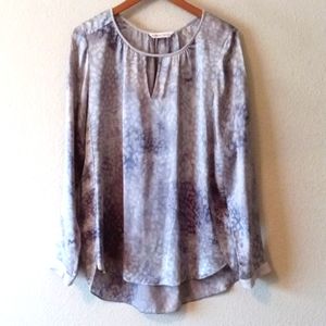 Rebecca Taylor Gray and Purple Blouse